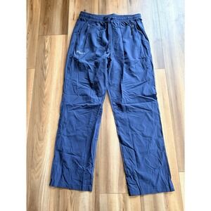 Pudolla Athletic Wind Track Pants Women's Medium Blue Pockets Drawstring NWT